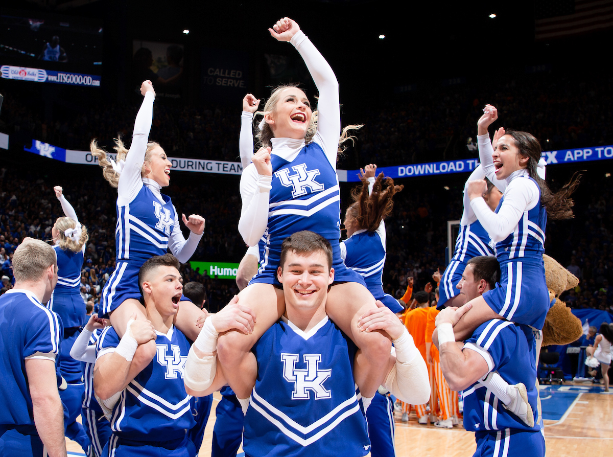 Cheerleaders.


Kentucky beat Tennessee 86-69.

Photo by Elliott Hess | UK Athletics
