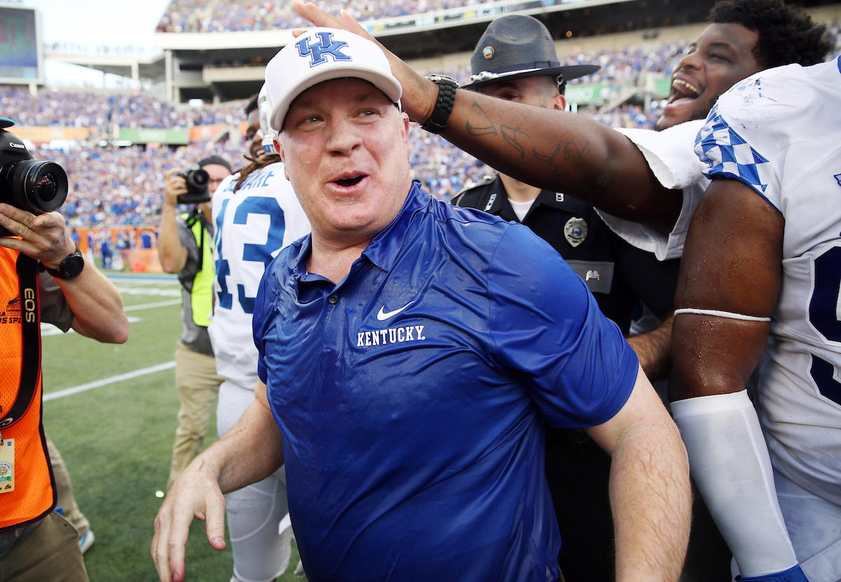 Mark Stoops
The UK Football team beat Penn State 27-24 in the Citrus Bowl. 

Photo by Britney Howard  | UK Athletics