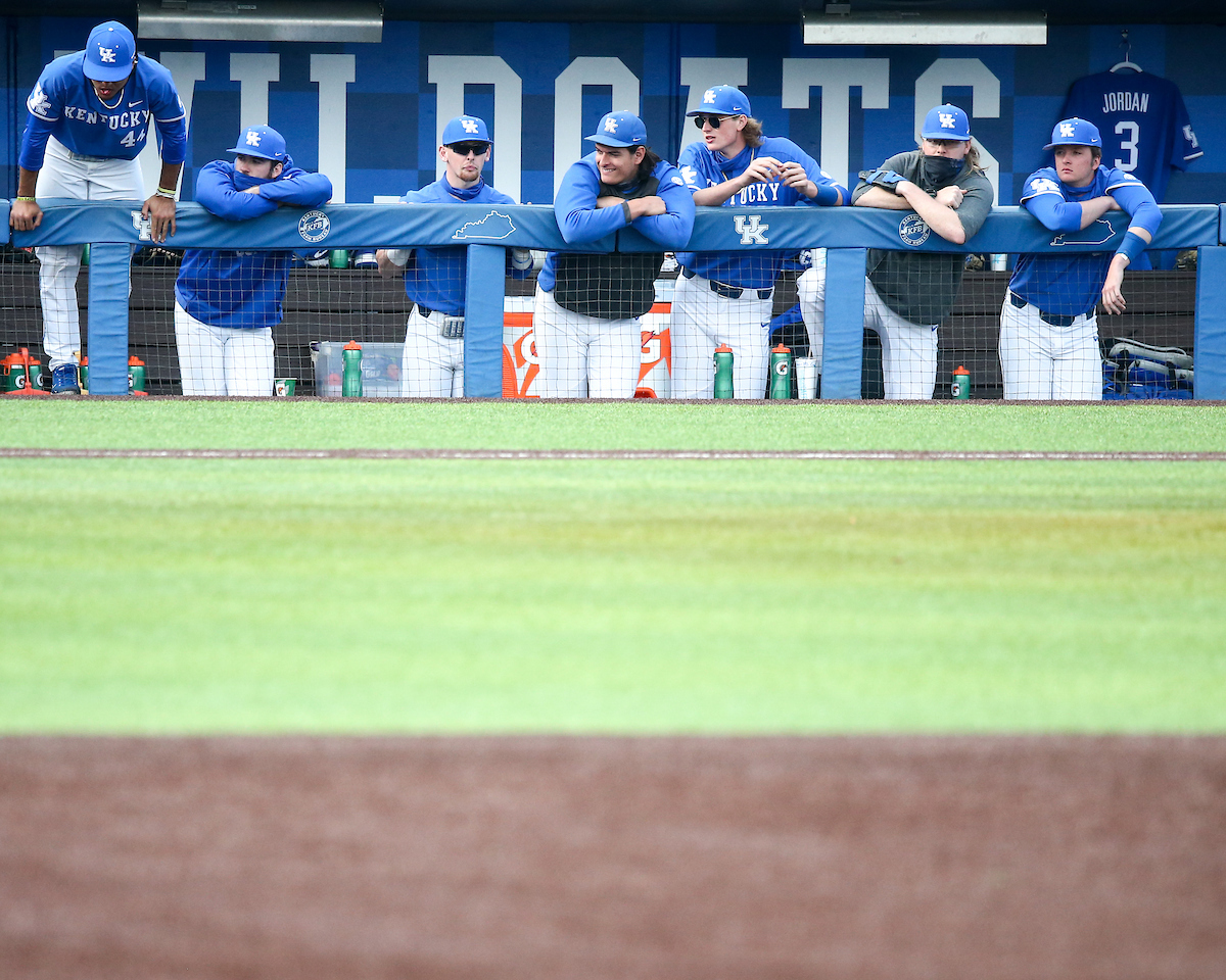 Dugout. 

Kentucky beats WKU 6-5. 

Photo by Eddie Justice | UK Athletics