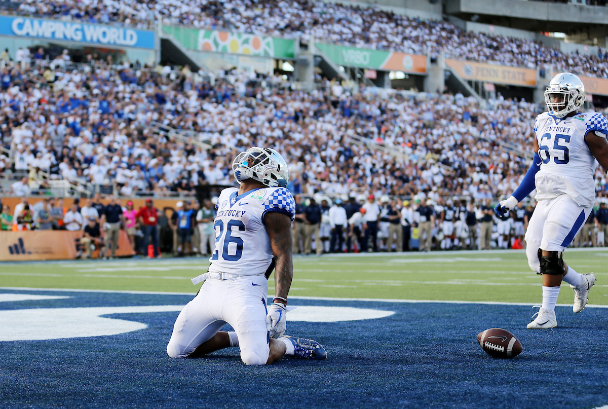 Benny Snell
The UK Football team beat Penn State 27-24 in the Citrus Bowl. 

Photo by Britney Howard  | UK Athletics