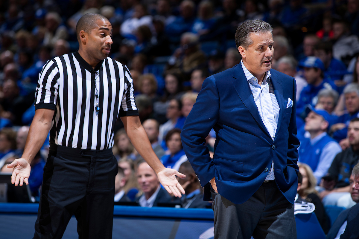 John Calipari.

Men's basketball beat IUP 86-64

Photo by Chet White | UK Athletics