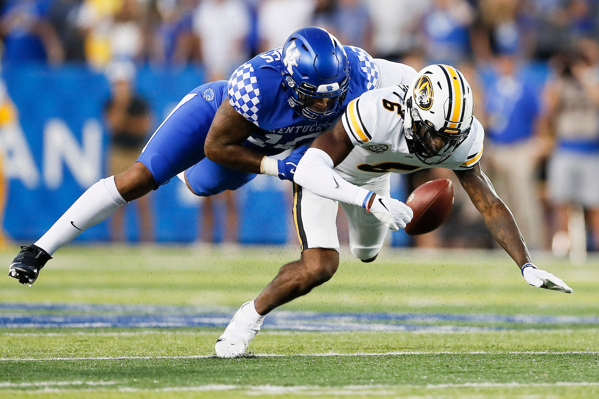 Jacquez Jones.

Kentucky beat Missouri 35-28.

Photos by Chet White | UK Athletics