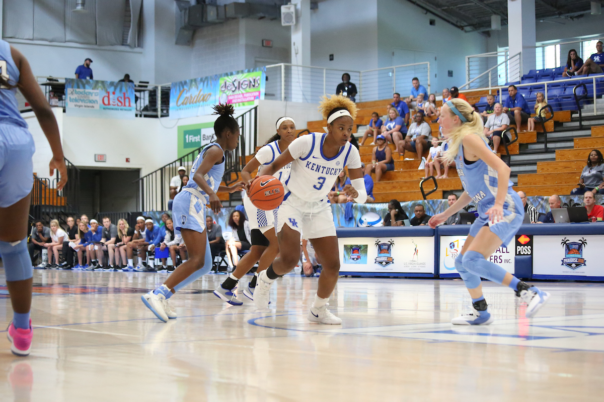 Game Three - Kentucky vs. UNC

The women's basketball team travels to Saint Thomas to compete in the 2018 Paradise Jam Tournament from November 22nd-24th at the University of the Virgin Islands.

Photos by Noah J. Richter | UK Athletics