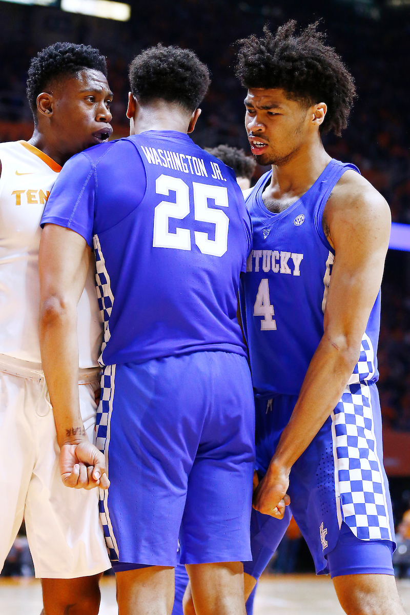 PJ Washington. Nick Richards.

The University of Kentucky men's basketball team falls to Tennessee 76-65 on Saturday, January 6, 2018, at Thompson-Boling Arena in Knoxville, TN.

Photo by Chet White | UK Athletics