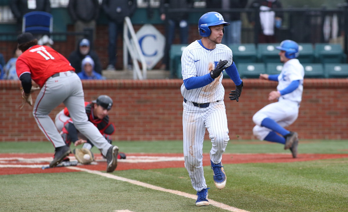 Trey Dawson

The University of Kentucky baseball team beat Texas Tech 11-6 on Saturday, March 10, 2018, in Lexington?s Cliff Hagan Stadium.

Barry Westerman | UK Athletics