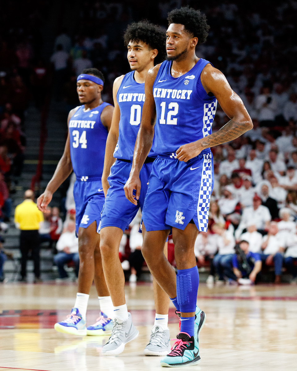 Oscar Tshiebwe. Jacob Toppin. Keion Brooks Jr.

Kentucky falls to Arkansas, 75-73.

Photo by Elliott Hess | UK Athletics