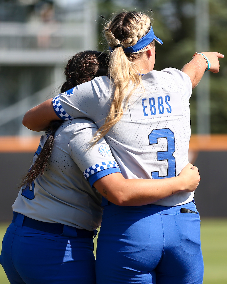 Victoria Frogoso, Taylor Ebbs.

Kentucky defeats Miami of Ohio 15-1.

Photo by Grace Bradley | UK Athletics