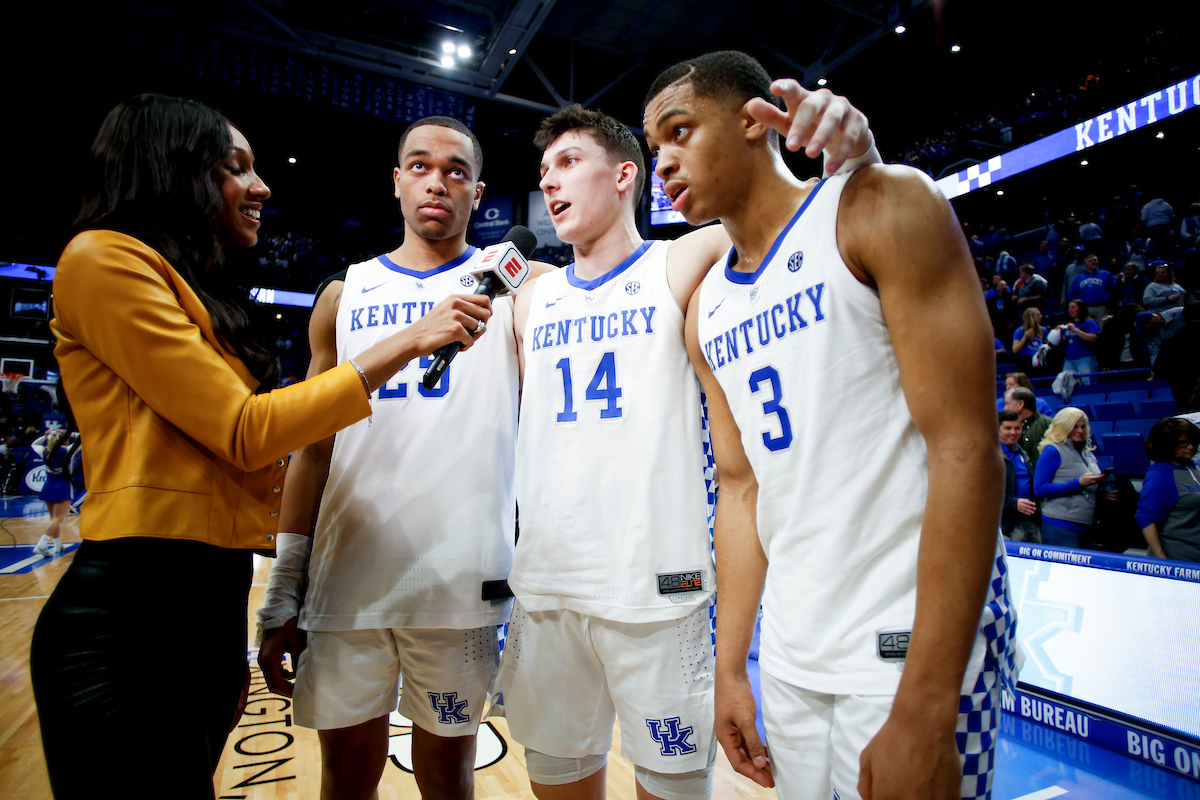 PJ Washington. Tyler Herro. Keldon Johnson.

Kentucky beat Tennessee 86-69.

Photo by Chet White | UK Athletics