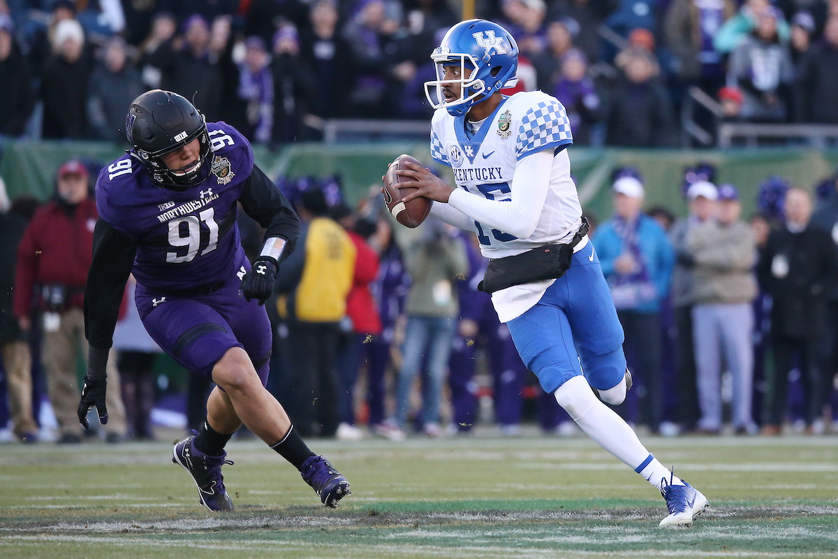 Stephen Johnson.

The University of Kentucky football team falls to Northwestern 23-24 in the Music City Bowl on Friday, December 29, 2017, at Nissan Field in Nashville, Tn.

Photo by Chet White | UK Athletics