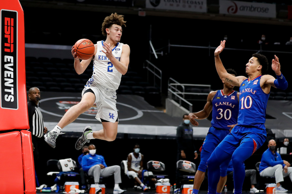 Devin Askew.

Kentucky falls to Kansas, 65-62, in the State Farm Champions Classic.

Photo by Chet White | UK Athletics