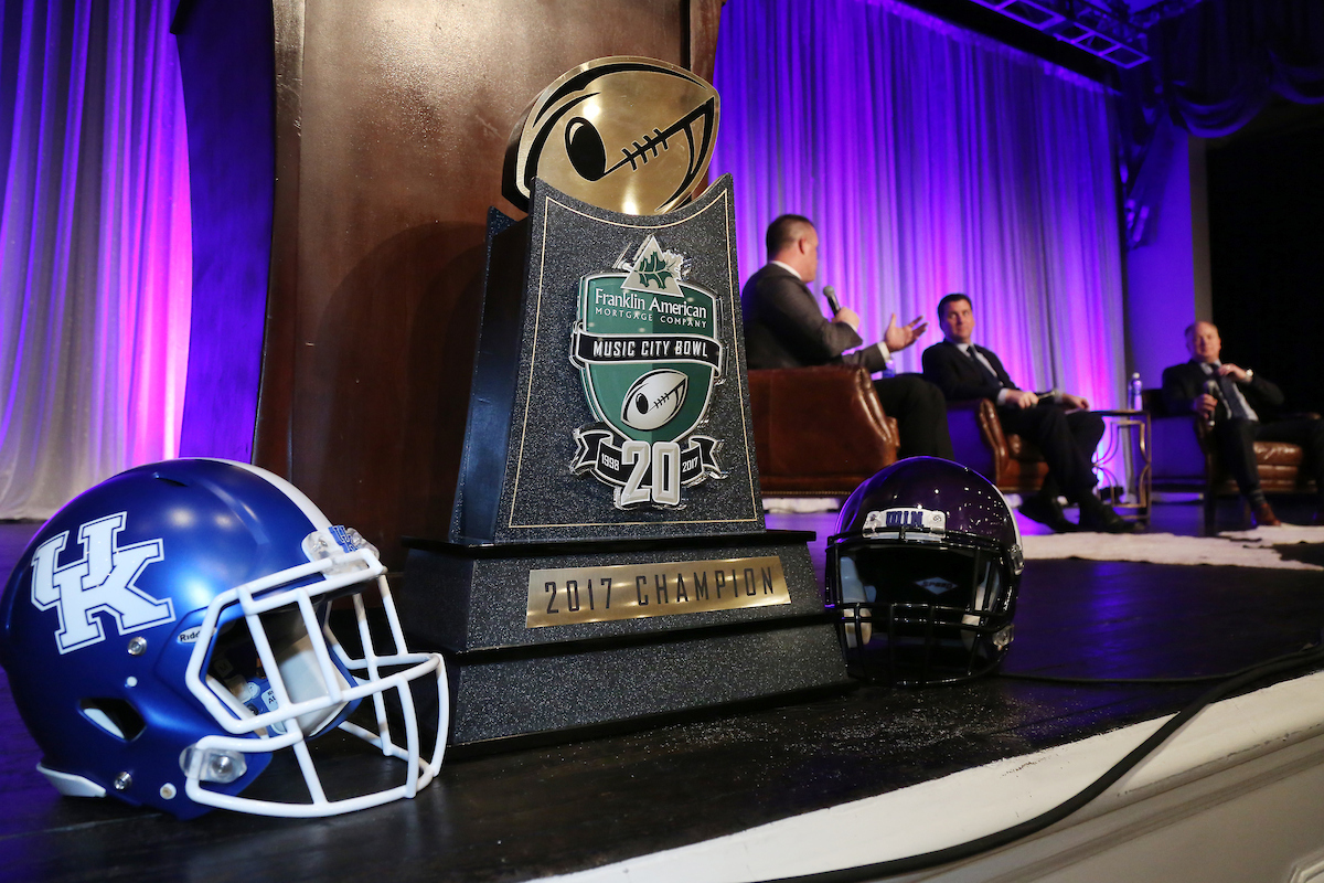 A behind the scenes look at UK's 2017 Music City Bowl week in Nashville, TN.

Photo by Chet White | UK Athletics