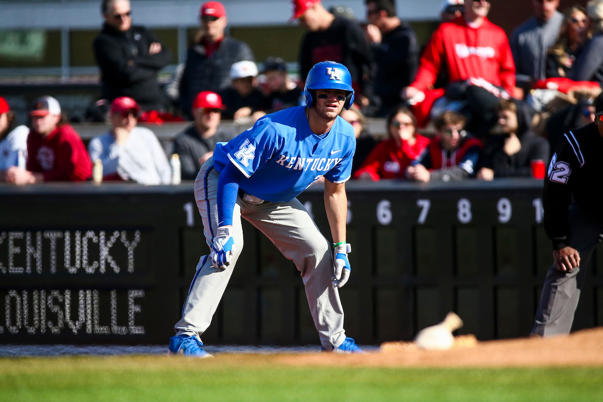 Jacob Plastiak. 

Kentucky falls to Louisville 2-4.

Photo by Sarah Caputi | UK Athletics