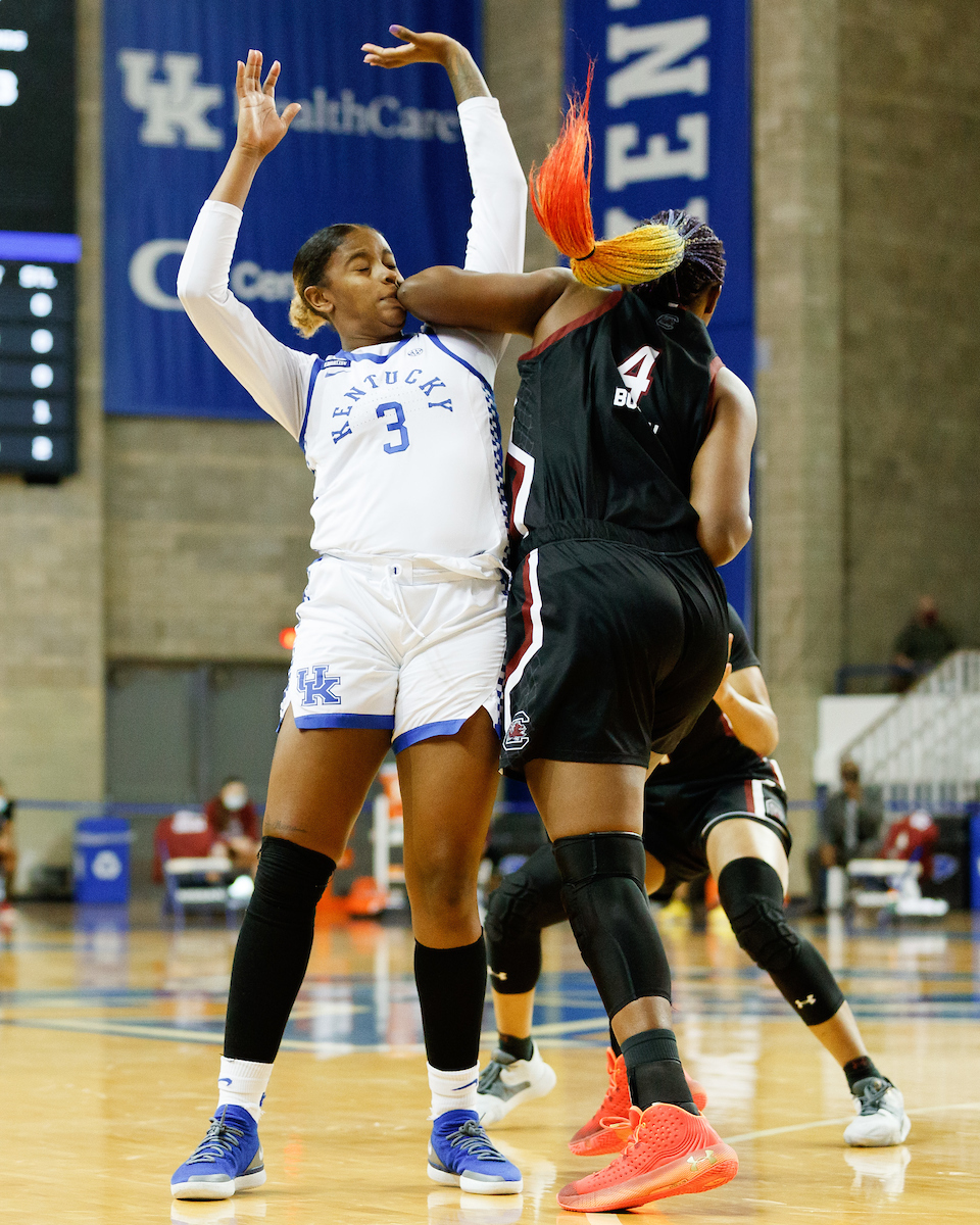 Keke Mckinney.

Kentucky falls to South Carolina 75-70.

Photo by Elliott Hess | UK Athletics
