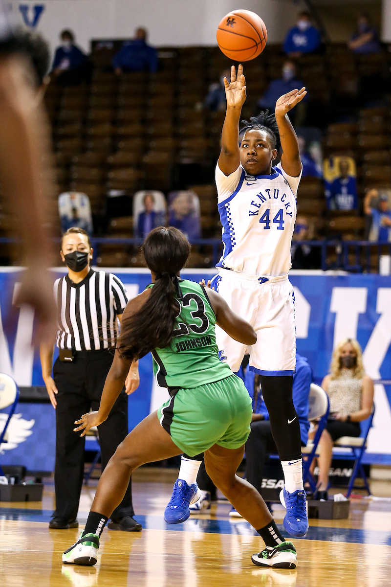 Dre'una Edwards.  

Kentucky beats Marshall 79-45.

Photo by Eddie Justice | UK Athletics