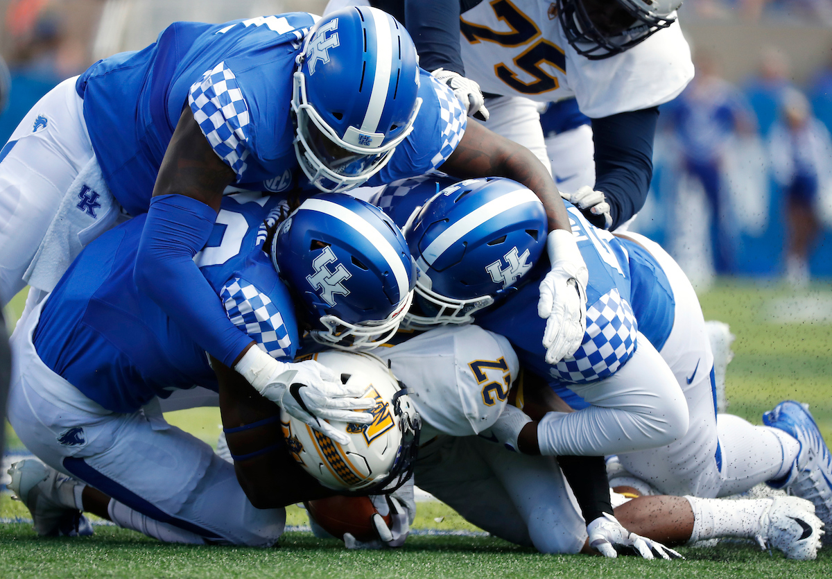 Defense.

UK football beats Murray State 48-10.

Photo by Chet White | UK Athletics