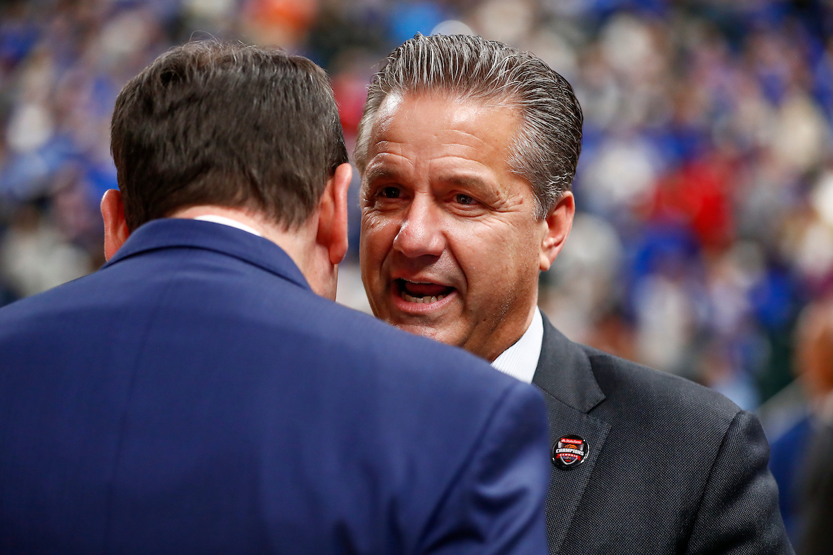 John Calipari. Coach K.

Men's basketball falls to Duke 118-84.

Photo by Chet White | UK Athletics