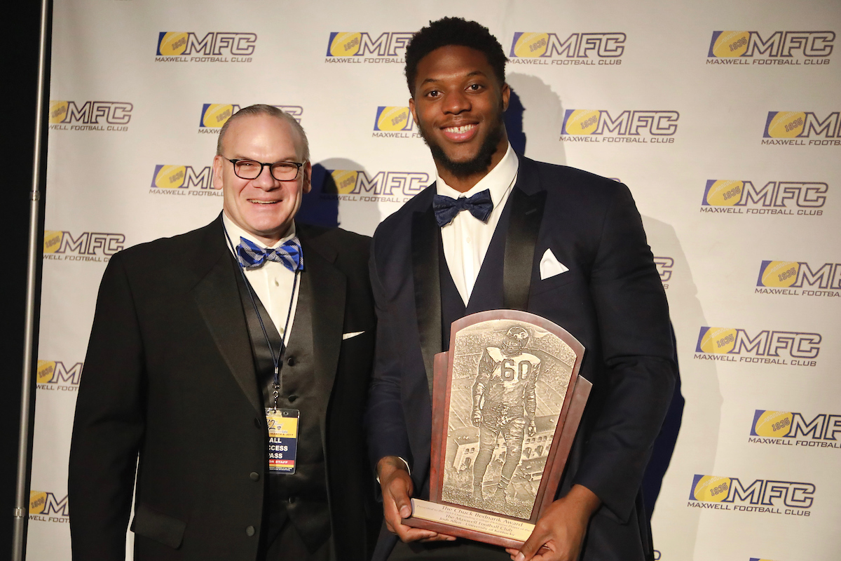 Josh Allen is honored as the 2018 Bednarik Award winner at the Maxwell Football Club Gala on Friday, March 7th, 2019.

Photo by Noah J. Richter | UK Athletics