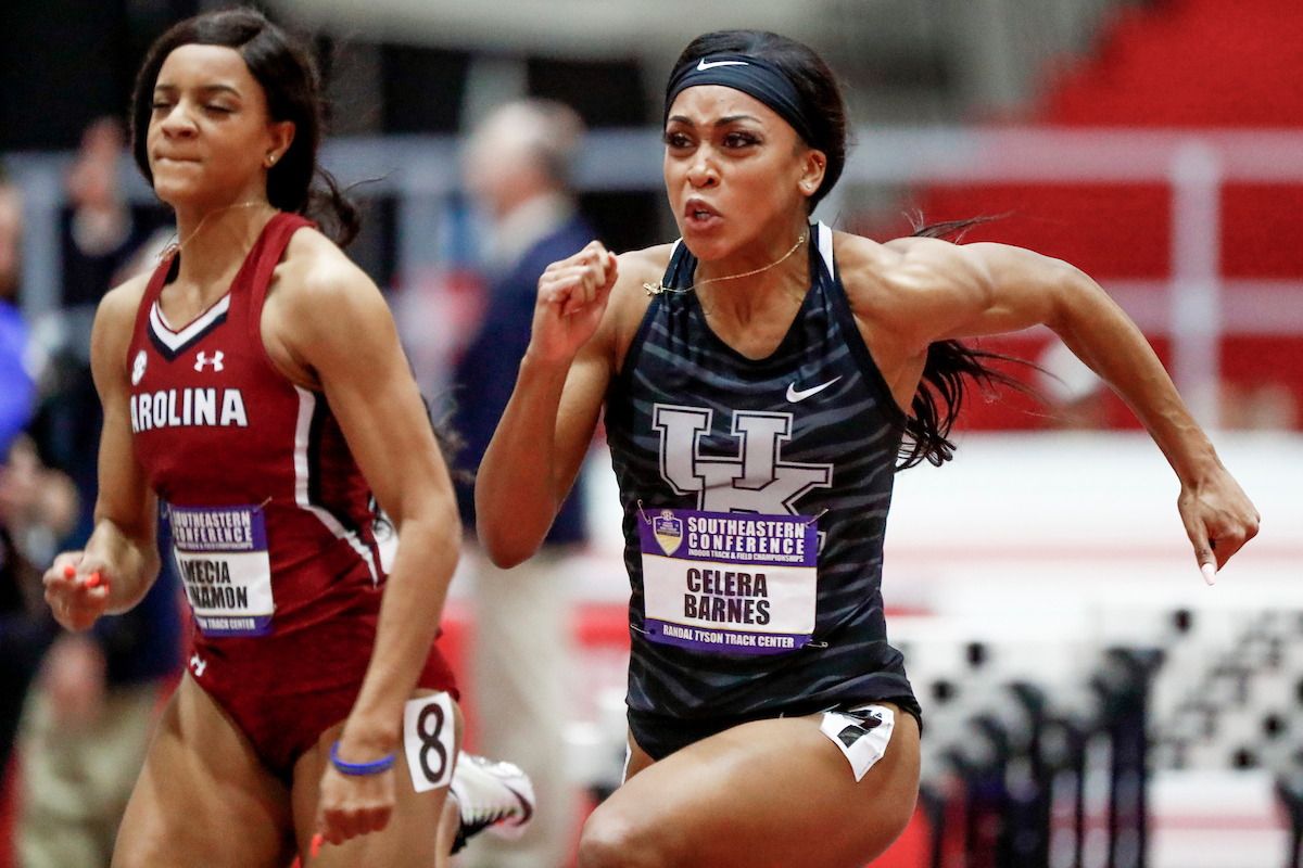 Celera Barnes.

Day one of the 2019 SEC Indoor Track and Field Championships.

Photo by Chet White | UK Athletics