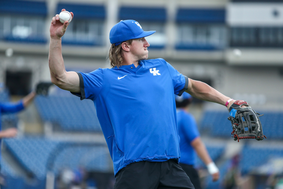 John Thrasher.

Kentucky Baseball Practice at the 2022 SEC Tournament.

Photo by Sarah Caputi | UK Athletics