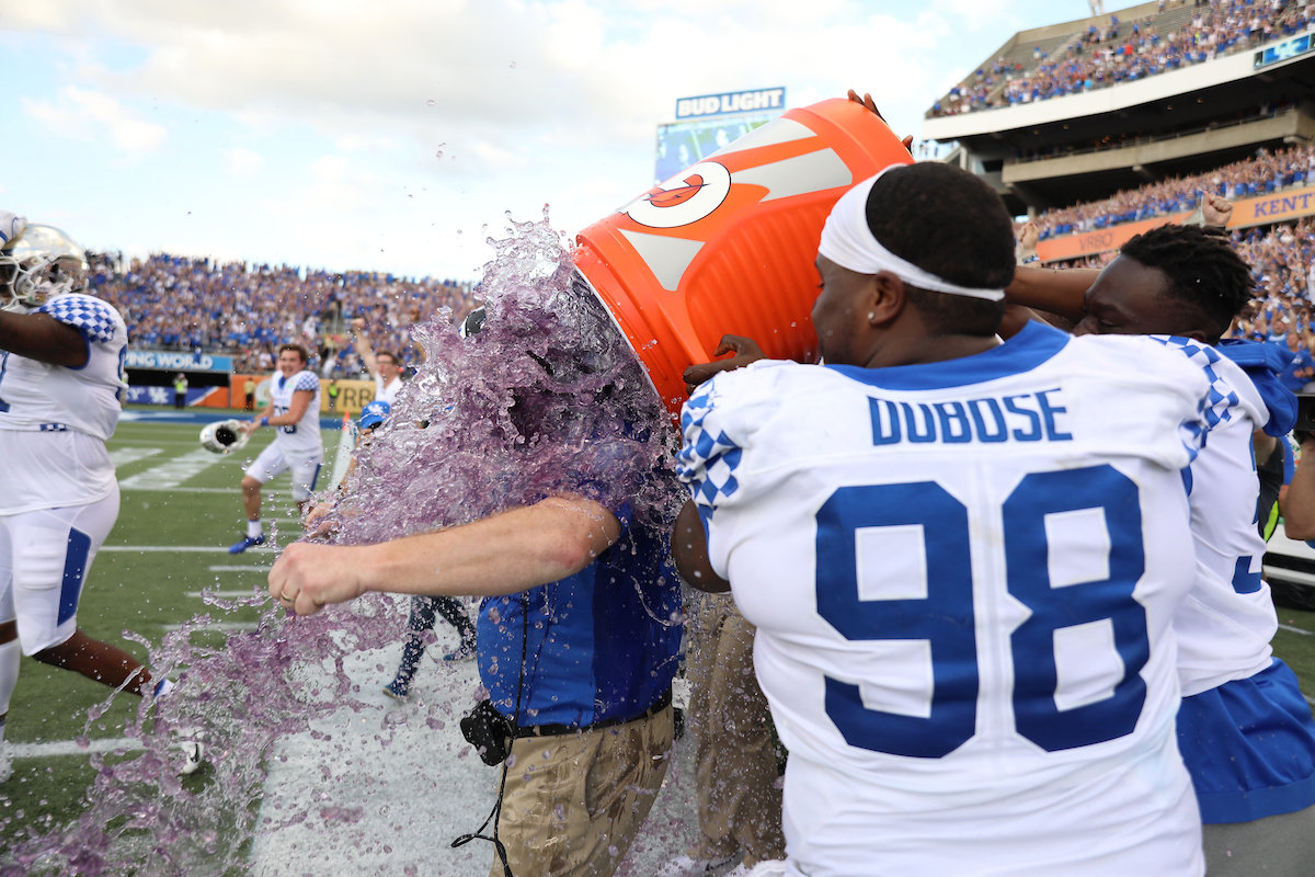 The UK Football team beat Penn State 27-24 in the Citrus Bowl. 

Photo by Jacob Noger  | UK Athletics