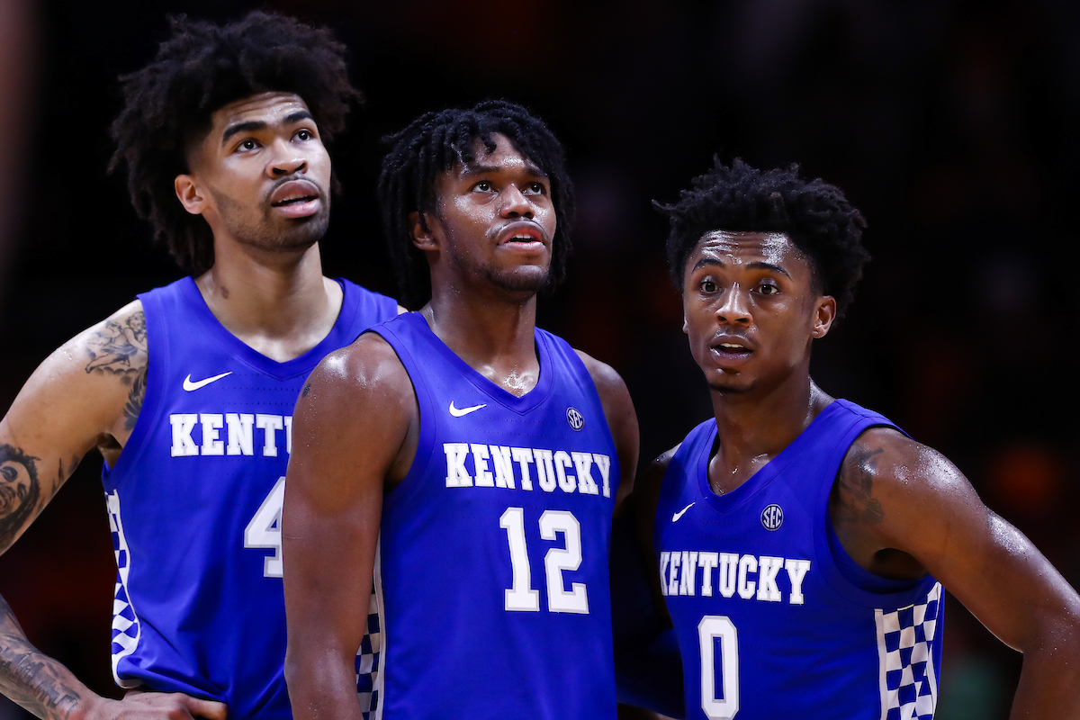 Nick Richards. Keion Brooks Jr. Ashton Hagans.

Kentucky beat Tennessee, 77-64.

Photo by Elliott Hess | UK Athletics
