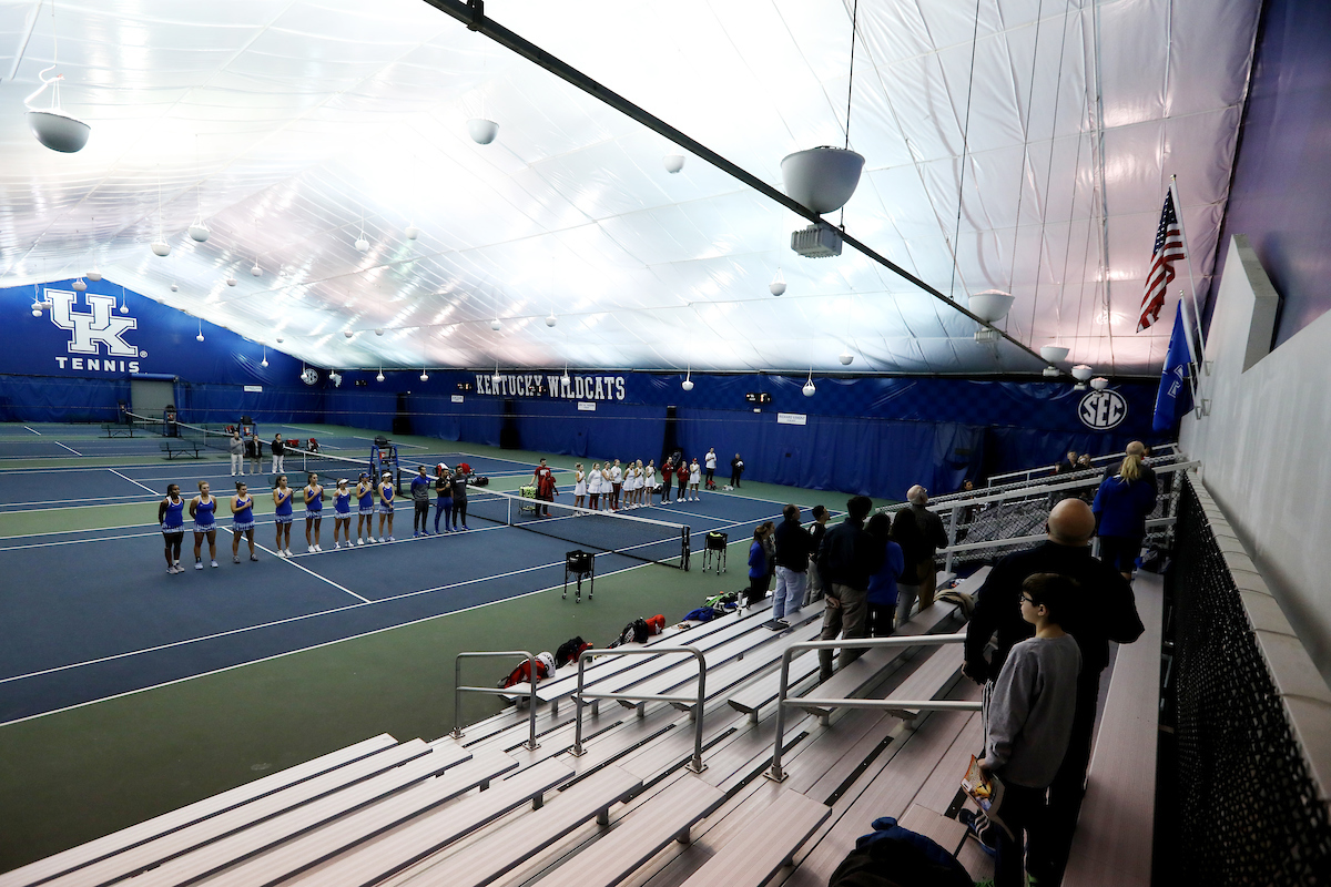 National Anthem.

Kentucky women's tennis hosts Indiana

Photo by Quinn Foster | UK Athletics