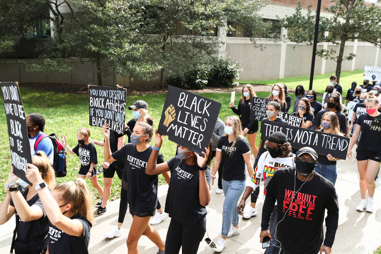 Social Justice March and Unity Fair. 

Photo by Chet White | UK Athletics