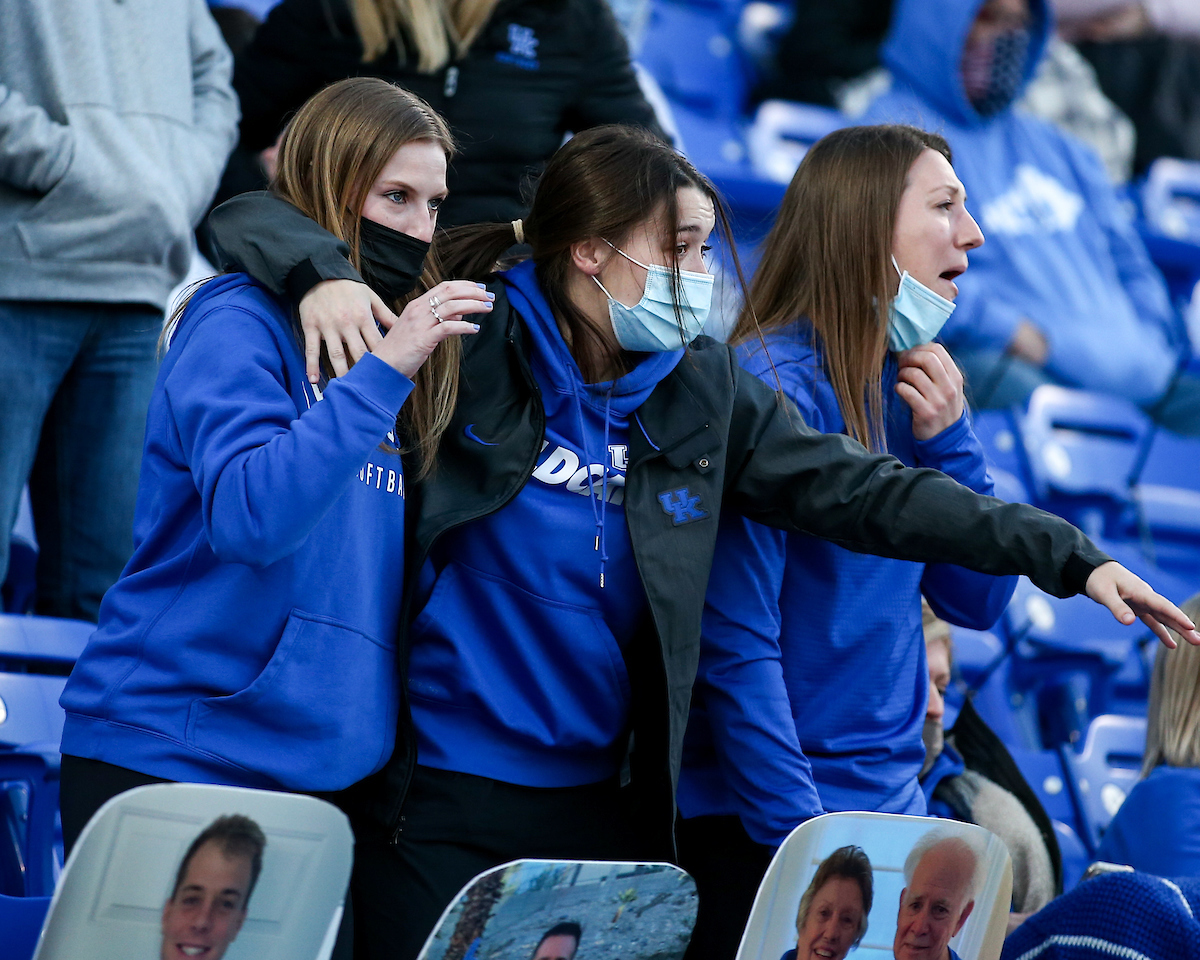 Bailey Vick. Celebration. 

Kentucky defeats LSU 7-5. 

Photo by Eddie Justice | UK Athletics