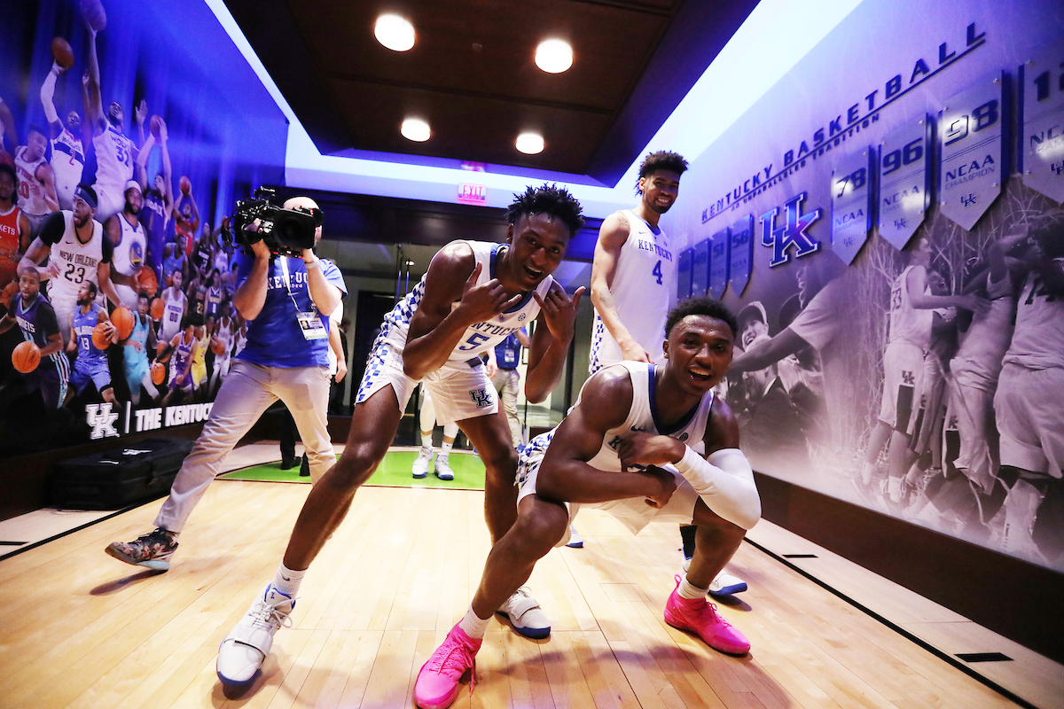 Sleepy. Immanuel Quickley. Ashton Hagans. Nick Richards.

Kentucky beat Tennessee 86-69..

Photo by Quinn Foster | UK Athletics