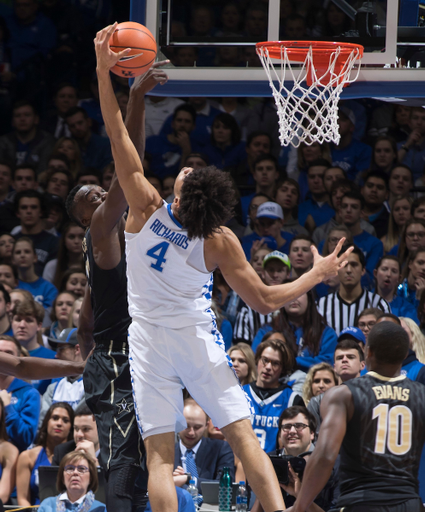 Nick Richards.

The University of Kentucky men's basketball team beats Vanderbilt 83-81 on Tuesday, January 30, 2018 at Rupp Arena in Lexington, Ky.


Photos by Mark Cornelison | UK Athletics