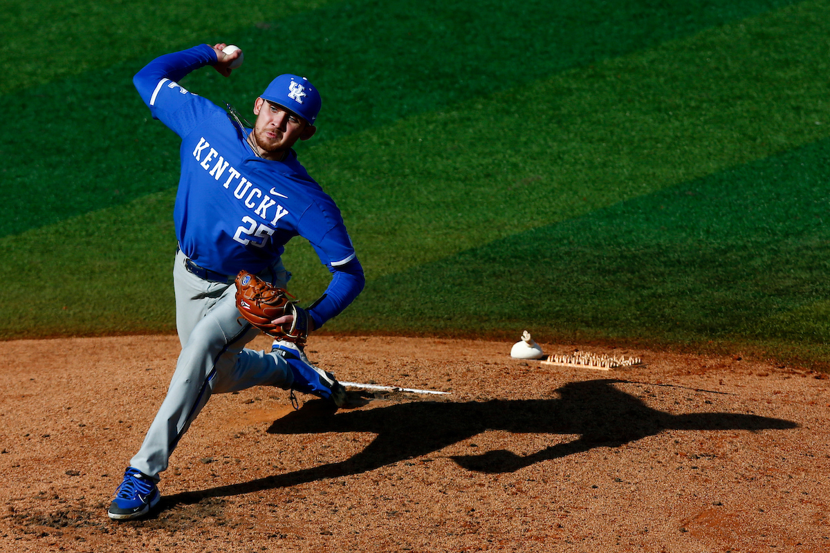 Seth Logue. 

Kentucky falls to Louisville 4-2. 

Photo By Barry Westerman | UK Athletics