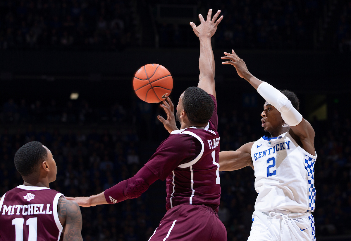 Ashton Hagans. 

Kentucky beat Texas A&M 85-74 on Tuesday, January 8, 2019.


Photo By Barry Westerman | UK Athletics