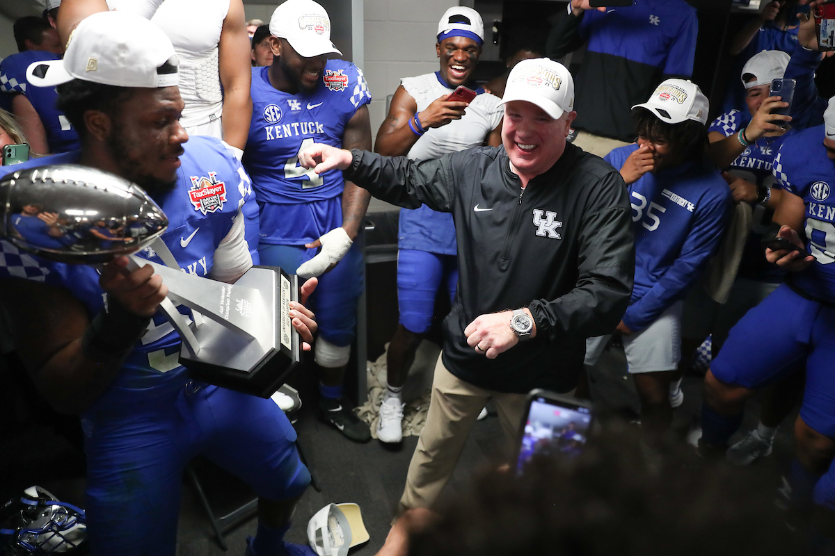 COACH MARK STOOPS.

Kentucky beats NC State, 23-21, to win the TaxSlayer Gator Bowl.

Photo by Elliott Hess | UK Athletics