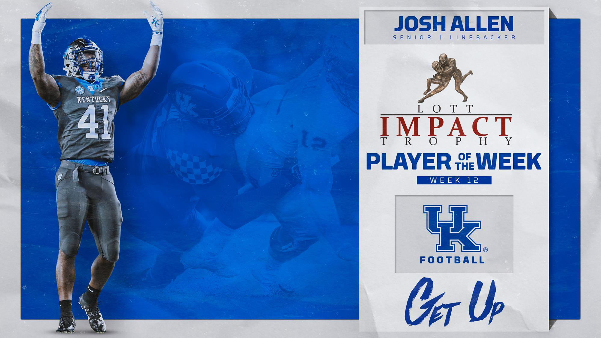 Josh Allen Named Lott IMPACT Trophy Player of the Week, Again