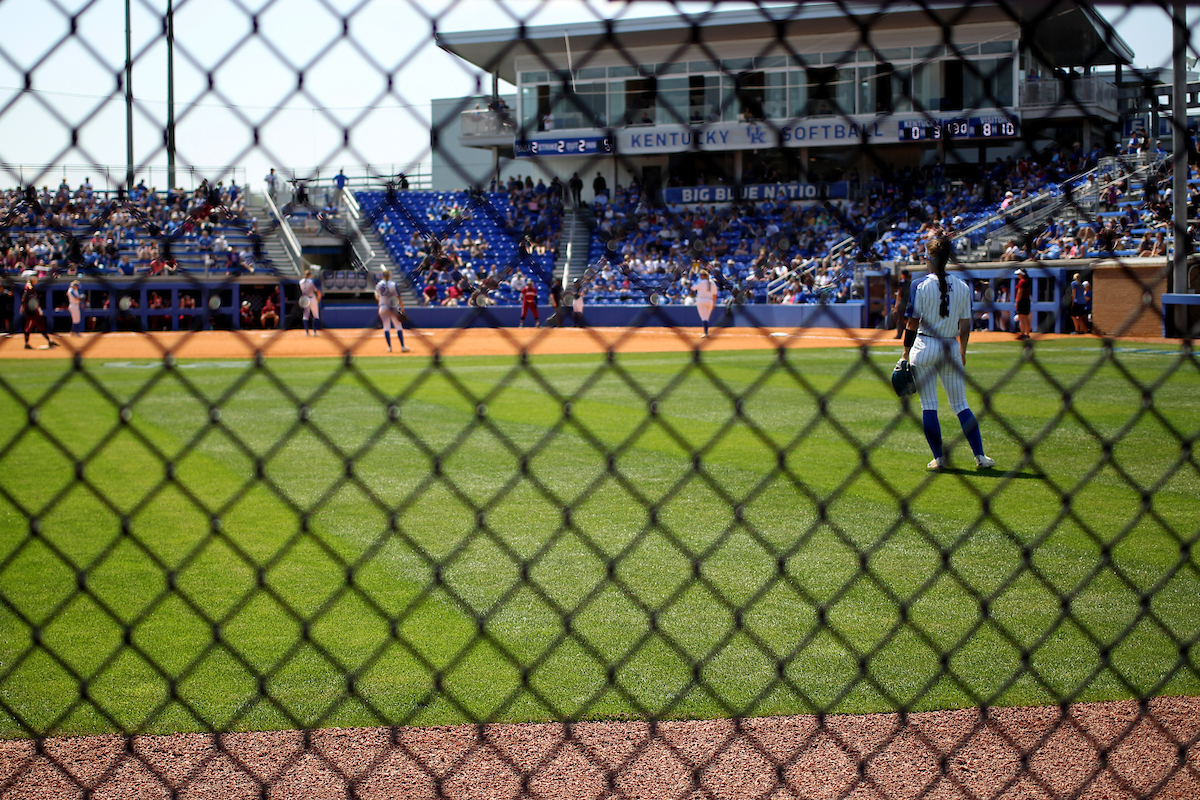 John Cropp Stadium.

The University of Kentucky softball team during Game 2 against South Carolina for Senior Day on Sunday, May 6th, 2018 at John Cropp Stadium in Lexington, Ky.

Photo by Quinn Foster I UK Athletics