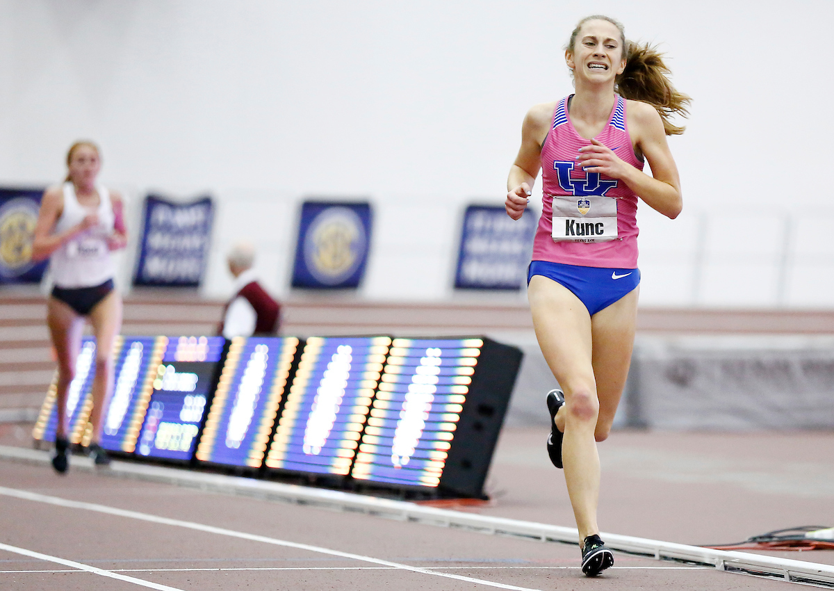 Katy Kunc.

The University of Kentucky track and field team competes in day two of the 2018 SEC Indoor Track and Field Championships at the Gilliam Indoor Track Stadium in College Station, TX., on Sunday, February 25, 2018.

Photo by Chet White | UK Athletics