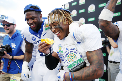 Josh Allen Benny Snell
The UK Football team beat Penn State 27-24 in the Citrus Bowl. 

Photo by Britney Howard  | UK Athletics