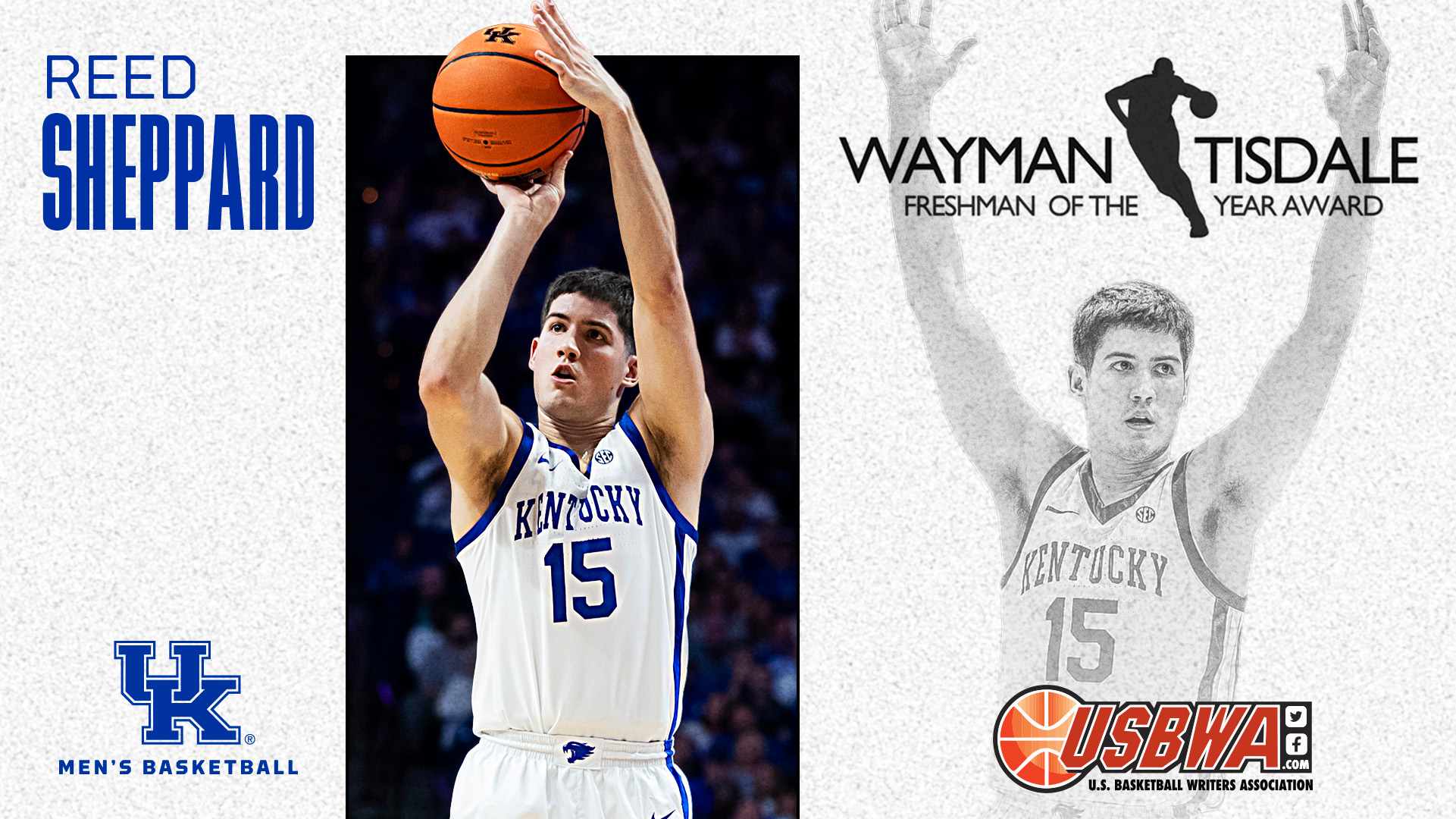 Reed Sheppard Named USBWA Wayman Tisdale National Freshman of the Year