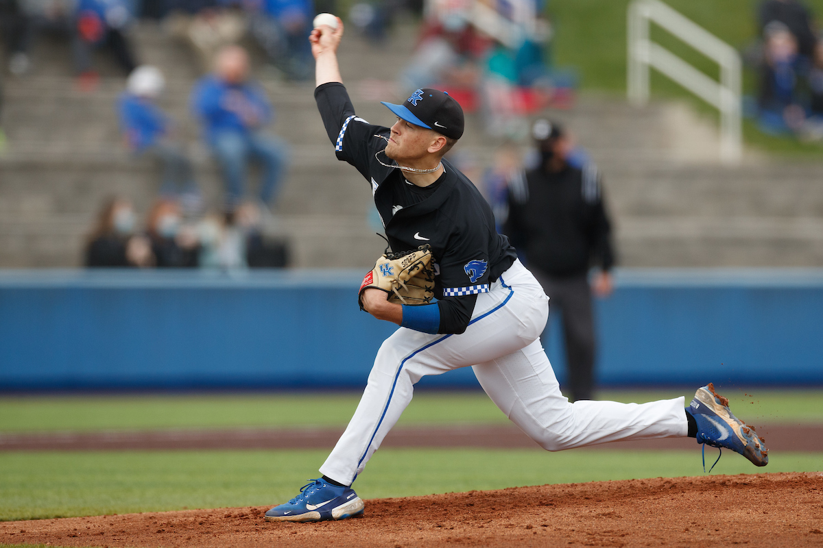 Cole Stupp.

Kentucky loses to Alabama 10-1.

Photo by Elliott Hess | UK Athletics
