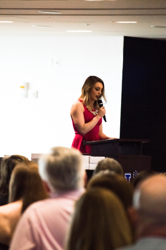 Alaina Potts. 

Kentucky's Swim and Dive team meet for their end up year banquet.

Photo by Eddie Justice | UK Athletics