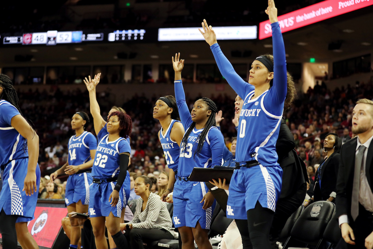 Team

The UK Women's Basketball team beat South Carolina.
Photo by Britney Howard | UK Athletics