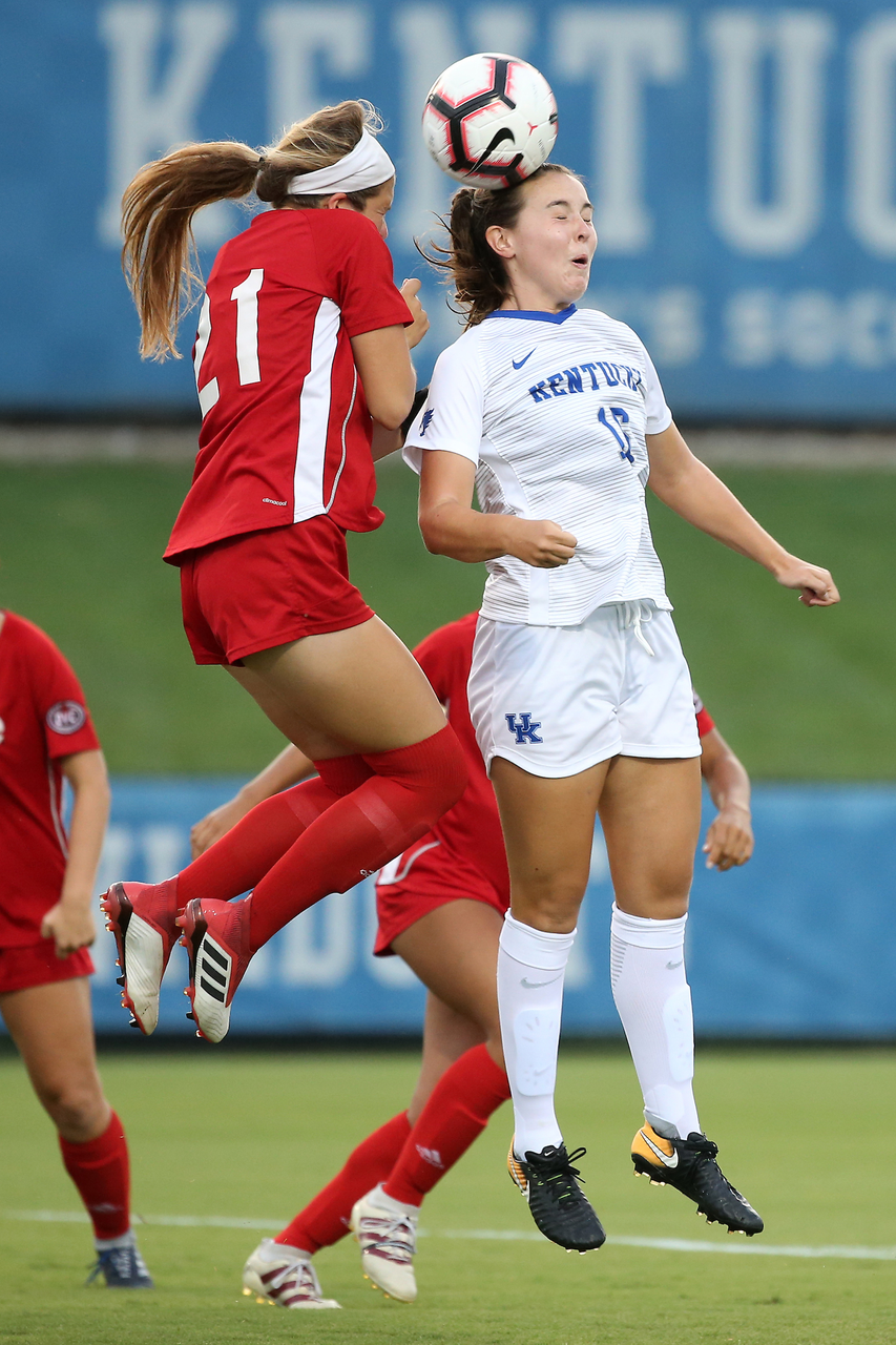 Emma Shields.

The University of Kentucky women's soccer team beat SIUE 2-1 in the Cats season openr on Friday, August 17, 2018, at The Bell in Lexington, Ky.

Photo by Chet White | UK Athletics