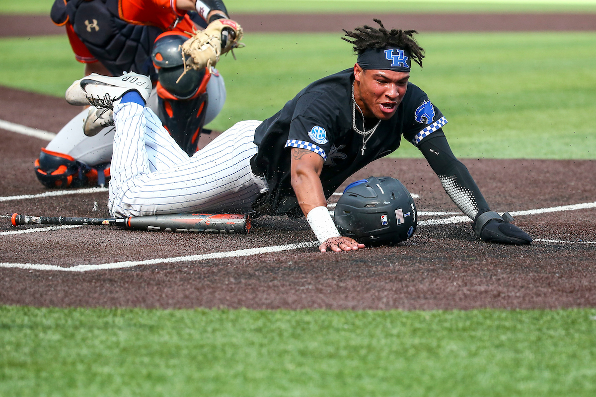 Daniel Harris IV.Kentucky beats Auburn 6-3.Photo by Sarah Caputi | UK Athletics