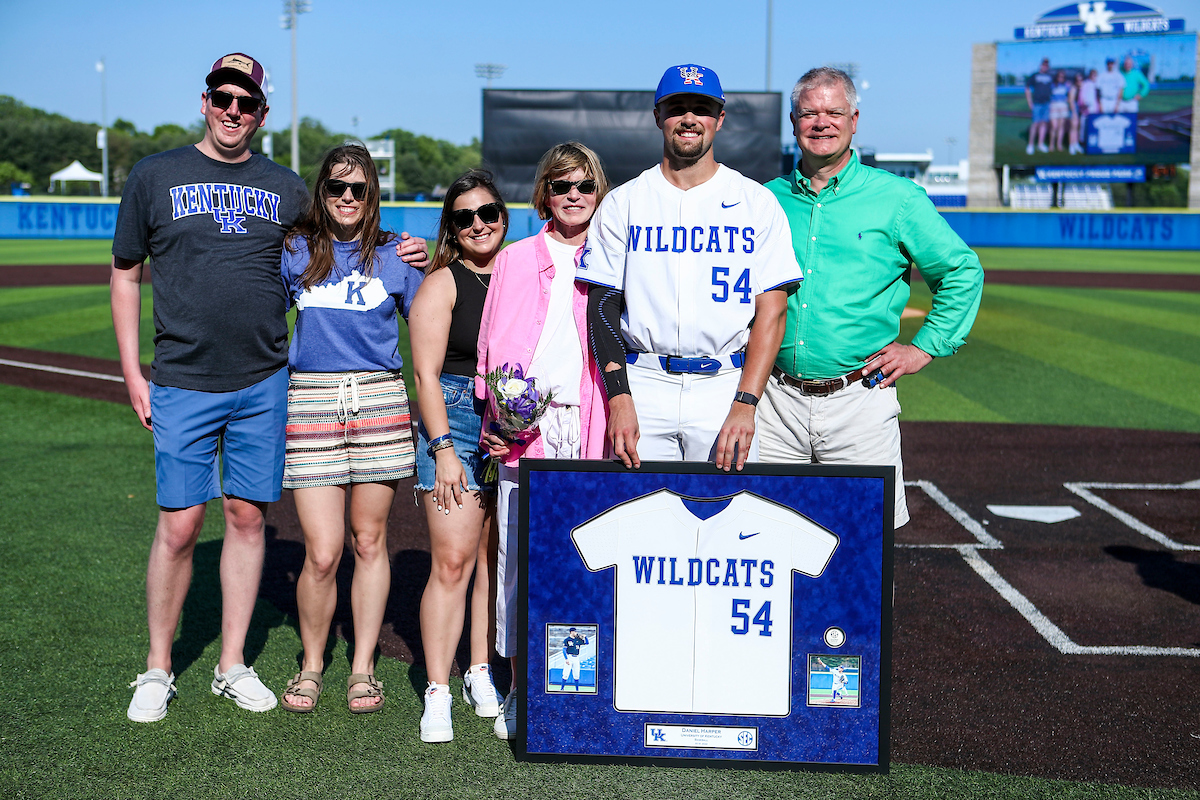 Daniel Harper.

2022 Kentucky Baseball Senior Day.

Photo by Sarah Caputi | UK Athletics