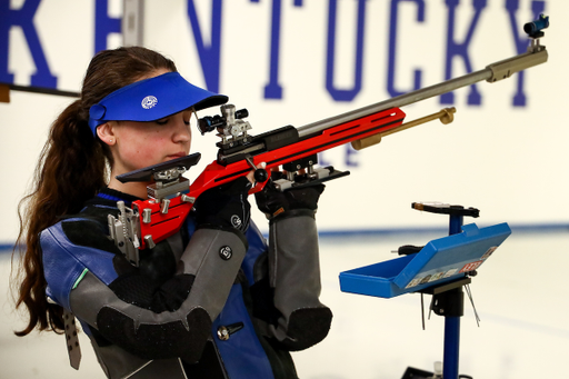 Mary Tucker. 

Kentucky vs Morehead State rifle.

Photo by Eddie Justice | UK Athletics