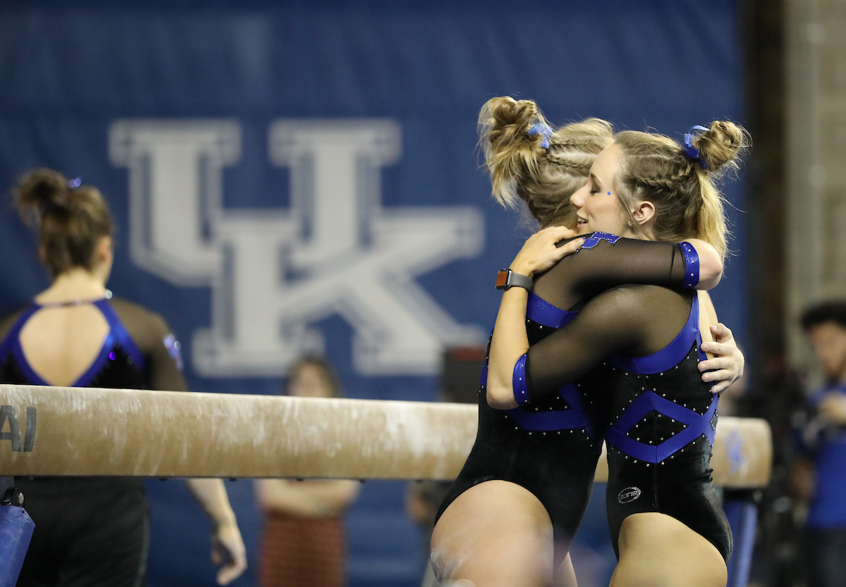 MOLLIE KORTH.

The University of Kentucky gymnastics team defeats Missouri on Friday, February 23, 2018 at Memorial Coliseum in Lexington, Ky.

Photo by Elliott Hess | UK Athletics