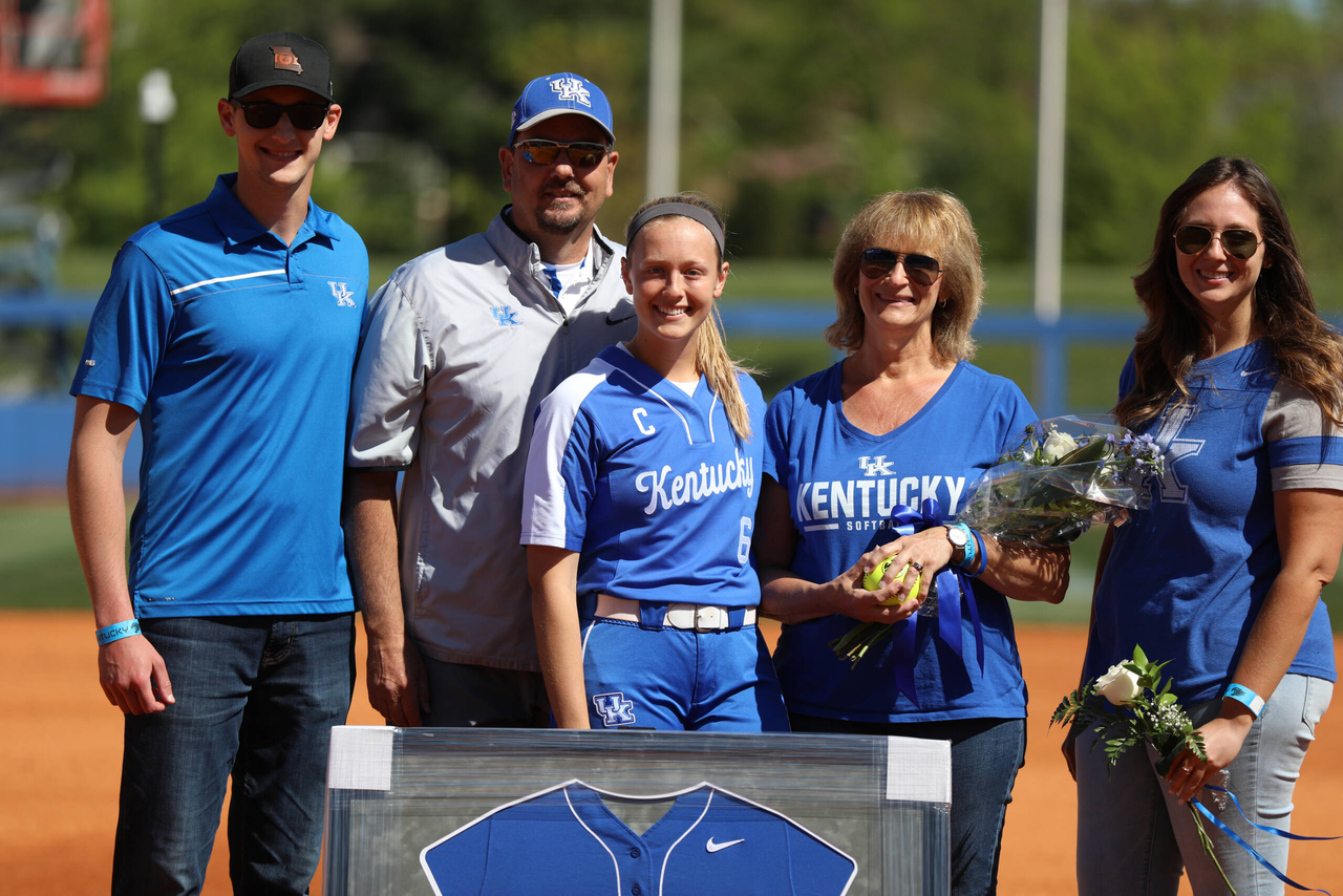 Jenny Schaper.

University of Kentucky softball vs. Auburn on Senior Day. Game 1.

Photo by Quinn Foster | UK Athletics