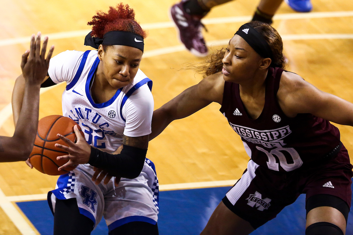 Jaida Roper.

Kentucky beat Mississippi State 73-62.

Photo by Grace Bradley | UK Athletics