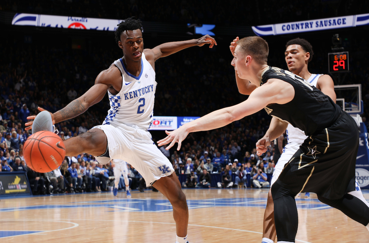 Jarred Vanderbilt.

The University of Kentucky men's basketball team beats Vanderbilt 83-81 on Tuesday, January 30, 2018 at Rupp Arena in Lexington, Ky.

Photo by Elliott Hess | UK Athletics