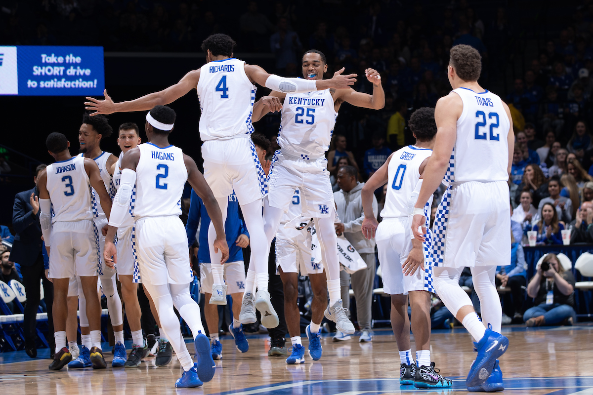 Nick Richards PJ Washington

Men's Basketball beats IUP 86-64.

Photo by Mark Mahan | UK Athletics